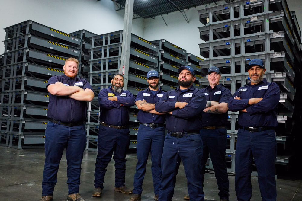 DuraServ technicians in warehouse